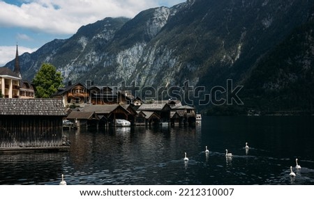 Lakeside Village of Hallstatt in Austria