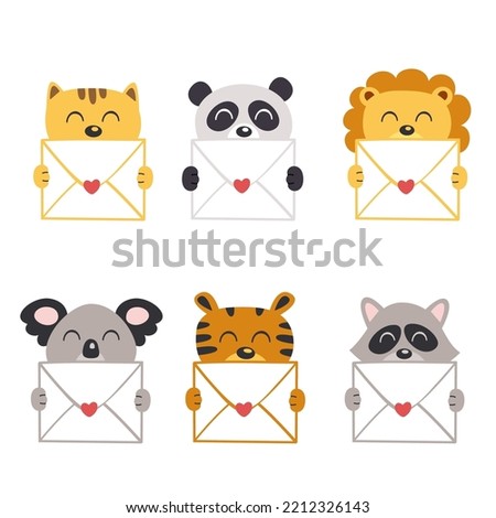 set of isolated  animals with envelope