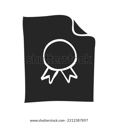 Hand drawn Contract document vector illustration Royalty-Free Stock Photo #2212387897