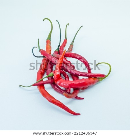 Red chili (Capsicum annuum) is a chili that is not too spicy. used to make chili sauce and sauce.
