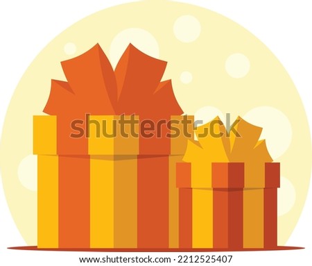 Vector Image Of Gift Boxes, Isolated On Transparent Background.