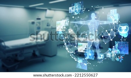 Hospital and medical technology concept. Royalty-Free Stock Photo #2212550627