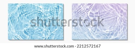 abstract blue purple water wave set, pure natural swirl pattern texture, background photography