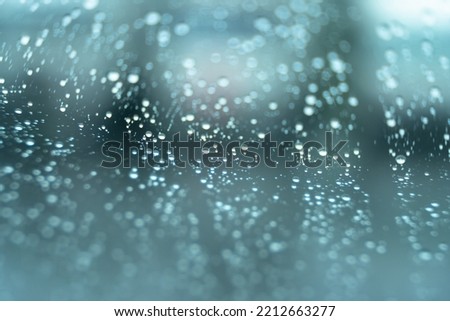 Water droplets and fogging of glass	