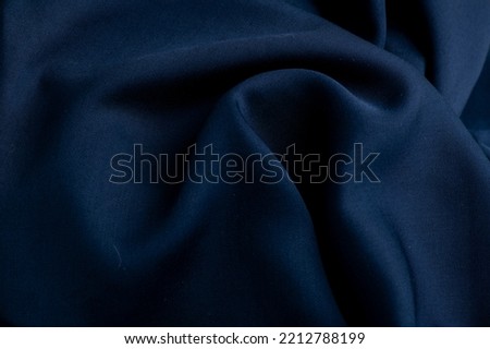 silk fabric sample background blue
