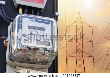 Electric power box meter for home use