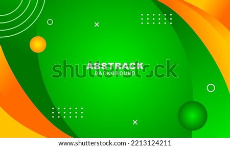 Abstract background with green and yellow gradient colors