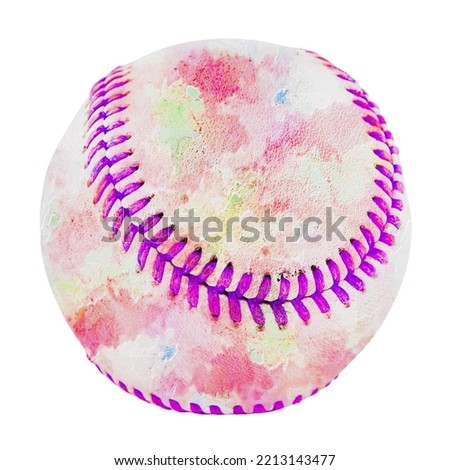 baseball ball isolated in a white background