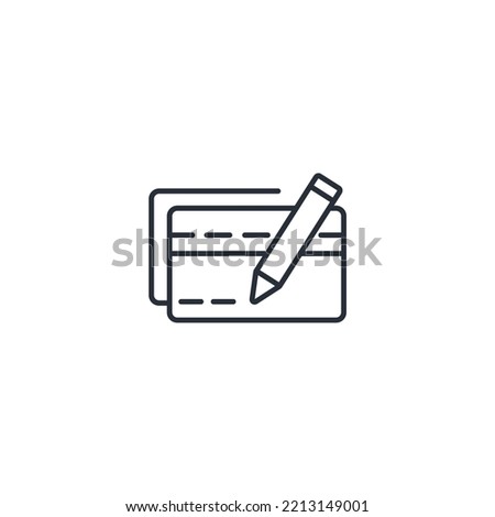 signature thin line icons. Vector illustration isolated on white. Editable stroke.