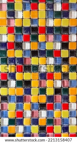 Multi color porcelain mosaic tiles