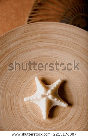 Spa concept. Soap and candles shells on a wooden background. Cozy home. Relax