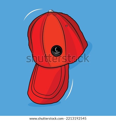 Red color cap. Transparent background designed to be used for ads and everything. Vector illustration