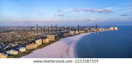 A beautiful city by the sea of ​​Marco Island. A city in Collier County, Florida, United States. Royalty-Free Stock Photo #2213387319