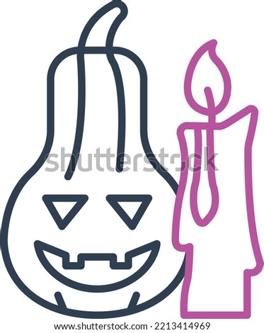 Halloween Candle Vector Icon which is suitable for commercial work and easily modify or edit it

