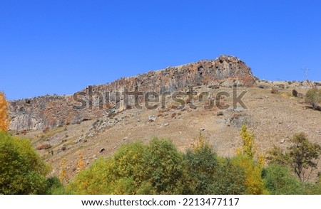 Landscape with mountains in Armenia