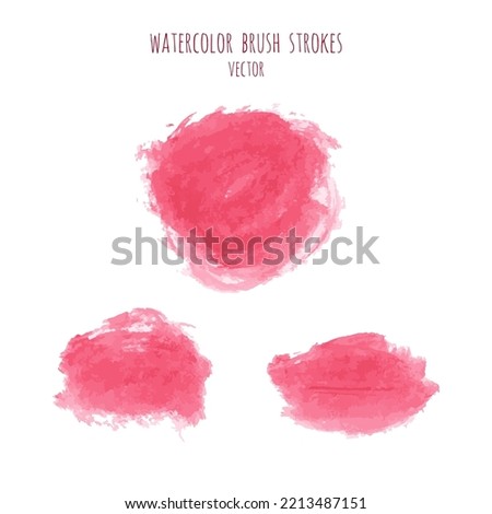 Pink, rose, coral pastel grunge marble watercolor dry brush strokes texture hand paint on white background. Abstract acrylic pours, fluid art with stains, splashes. Oil frame, place for text, logo.
