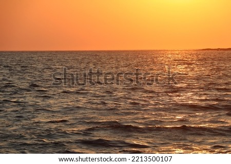 Beautiful photo of sunset in summer day