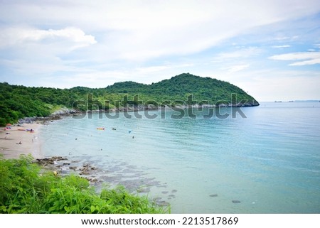 beautiful beach and tropical sea in Thailand