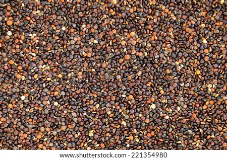 A background of a close up of black quinoa