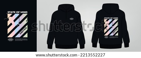 black hoodie art design, urban Royalty-Free Stock Photo #2213552227