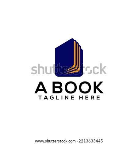 Book Logo Design Template Vector