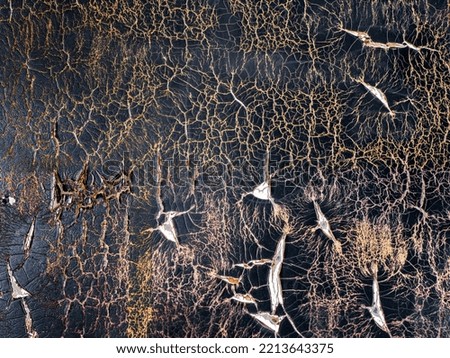 grunge abstract rough background with peeling black paint, rust and cracks
