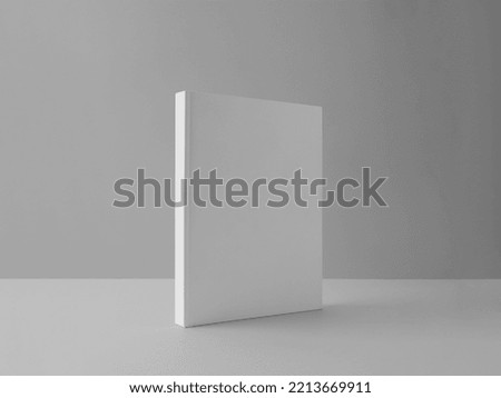 Book Cover blank mockup template. 3d Illustration.