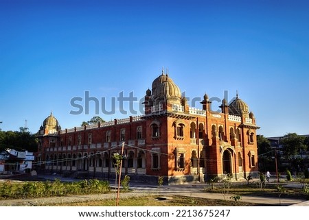 Mahatma Gandhi Hall. Ghanta Ghar, Indore, Madhya Pradesh. Also Known as King Edward Hall. Indian Architecture. Royalty-Free Stock Photo #2213675247