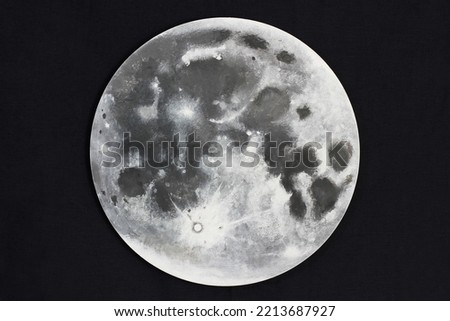 Moon. Large full moon on dark background