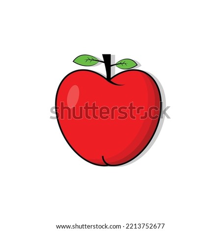 Green apple icon vector design