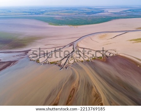 Aerial photography of Poyang Lake landscape