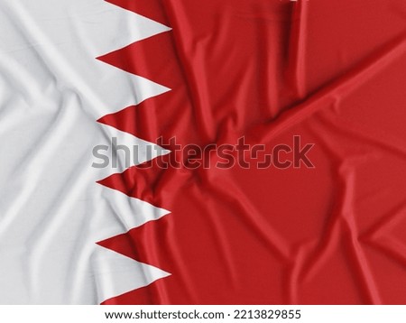 National flag of Bahrain, fabric textile background