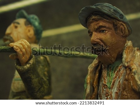Models depicting Ottoman-era street vendors.