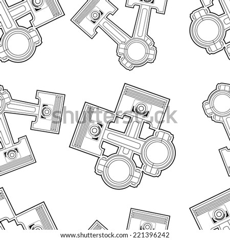 piston seamless vector pattern illustration clip art