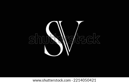SV, VS Abstract Logo Design