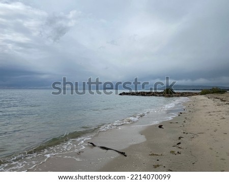 A cloudy day at the Rye beach Victoria Australia
