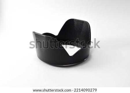 Lens hood isolated on a white background Royalty-Free Stock Photo #2214090279