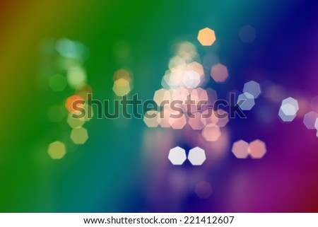 Abstract bokeh background of Christmas light on bright colors style.