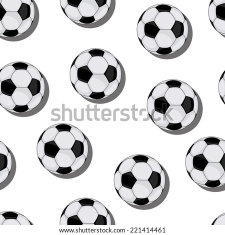 Football vector seamless pattern illustration clip art
