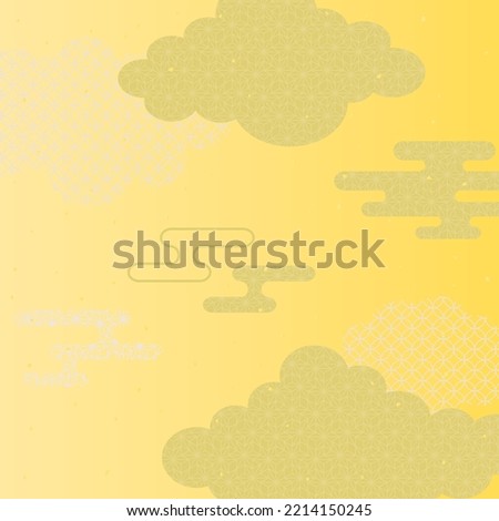 Japanese traditional background material of the cloud.