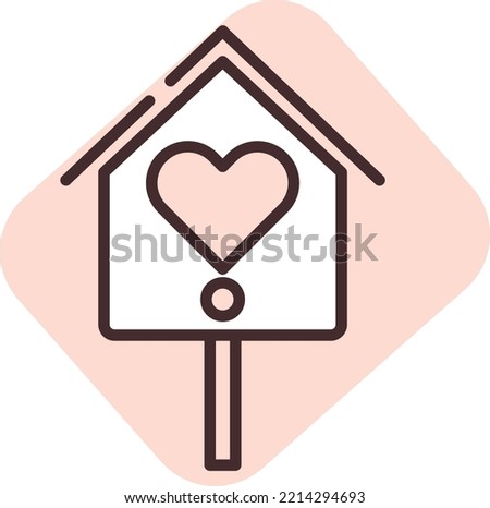 Charity and donation animal love, illustration, vector on white background.