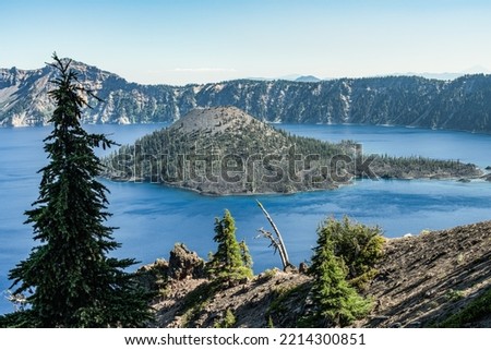 Crater Lake National Park Ultra Blue Royalty-Free Stock Photo #2214300851