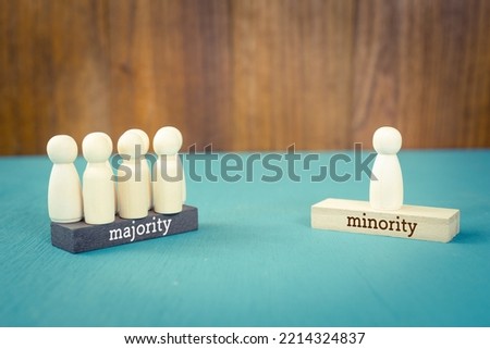 Image of Majority and Minority Royalty-Free Stock Photo #2214324837