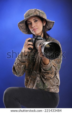 Wildlife female photographer