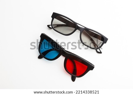 Anaglyph and Passive 3D Glasses pair