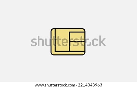 Mobile Sim card vector logo design