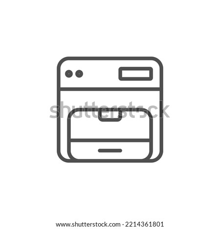 Copier vector icon on white background. Flat vector copier icon symbol sign from modern electronic devices collection for mobile concept and web apps design.