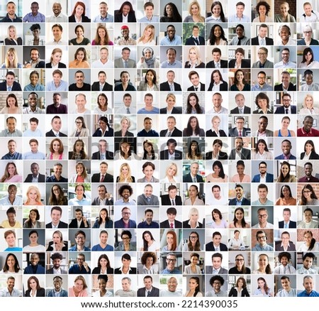 People Avatar Set. Business Group Face Collage