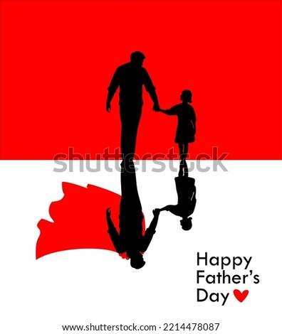 superdad with his daughter poster for fathers day background vector stock