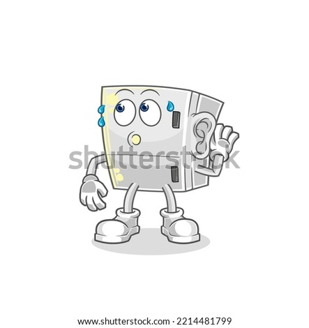 the fridge eavesdropping vector. cartoon character